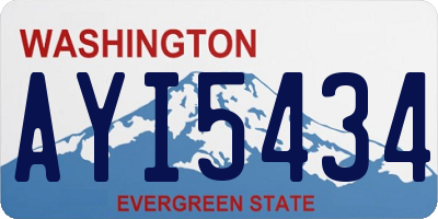 WA license plate AYI5434