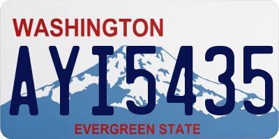 WA license plate AYI5435