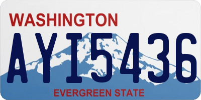 WA license plate AYI5436