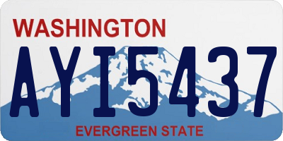 WA license plate AYI5437