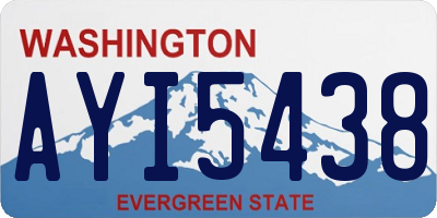 WA license plate AYI5438