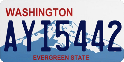 WA license plate AYI5442