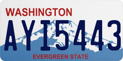 WA license plate AYI5443