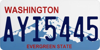 WA license plate AYI5445