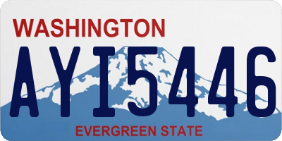 WA license plate AYI5446