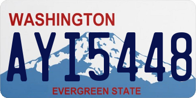 WA license plate AYI5448