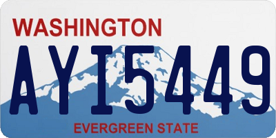WA license plate AYI5449