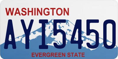 WA license plate AYI5450