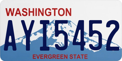 WA license plate AYI5452