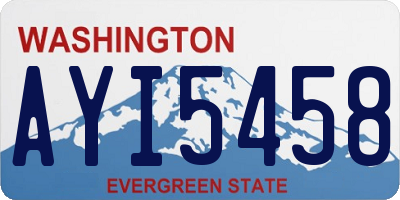 WA license plate AYI5458
