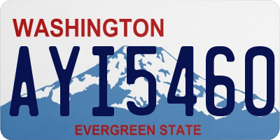 WA license plate AYI5460