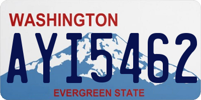 WA license plate AYI5462