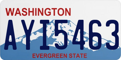 WA license plate AYI5463