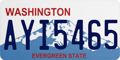 WA license plate AYI5465