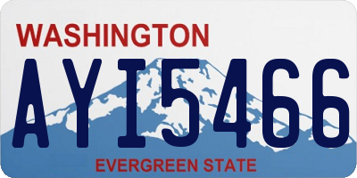 WA license plate AYI5466