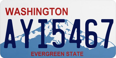 WA license plate AYI5467