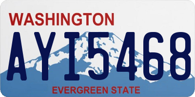 WA license plate AYI5468