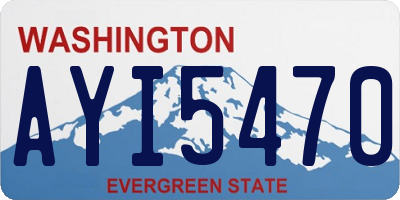 WA license plate AYI5470
