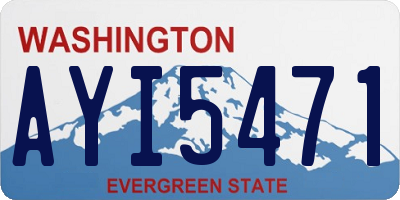 WA license plate AYI5471