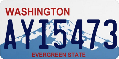 WA license plate AYI5473