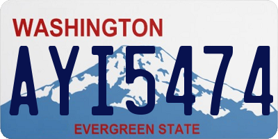 WA license plate AYI5474