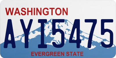 WA license plate AYI5475