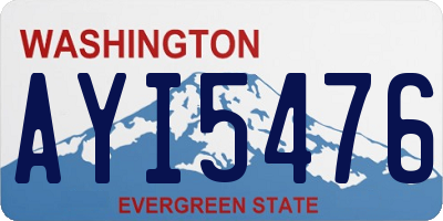 WA license plate AYI5476