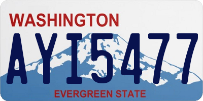 WA license plate AYI5477