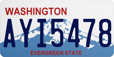 WA license plate AYI5478