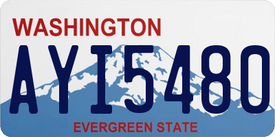 WA license plate AYI5480