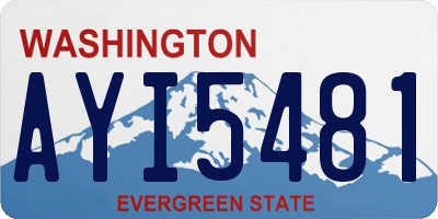 WA license plate AYI5481