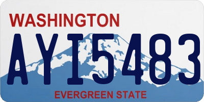 WA license plate AYI5483