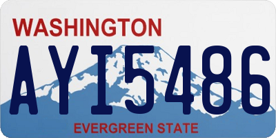 WA license plate AYI5486