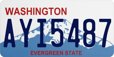 WA license plate AYI5487