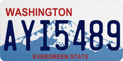 WA license plate AYI5489