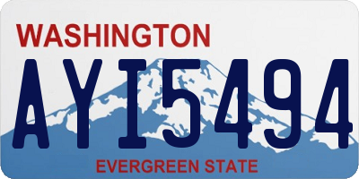 WA license plate AYI5494
