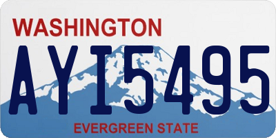 WA license plate AYI5495