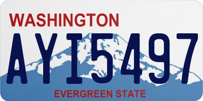 WA license plate AYI5497