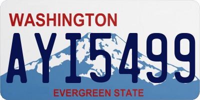WA license plate AYI5499