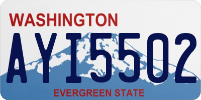 WA license plate AYI5502