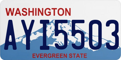 WA license plate AYI5503