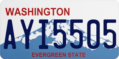 WA license plate AYI5505