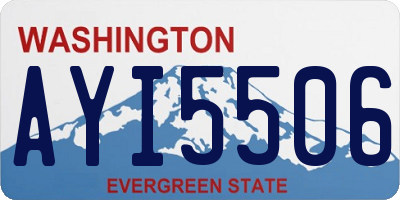 WA license plate AYI5506