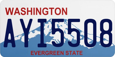 WA license plate AYI5508