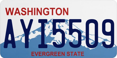 WA license plate AYI5509