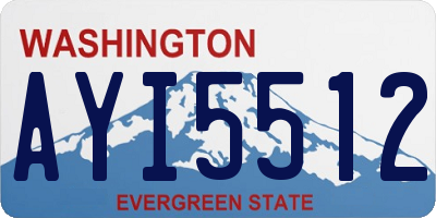 WA license plate AYI5512