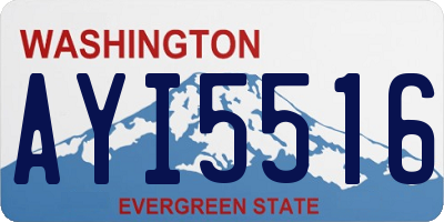 WA license plate AYI5516