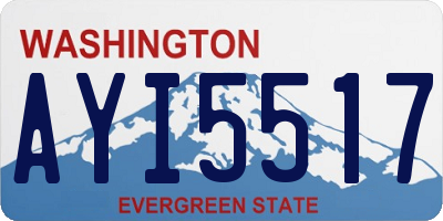 WA license plate AYI5517
