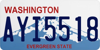 WA license plate AYI5518