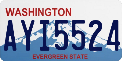 WA license plate AYI5524